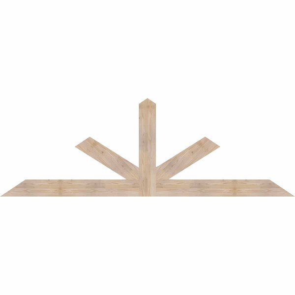 Ekena Millwork Saratoga Smooth Timber Gable Bracket, Douglas Fir, 96"W x 32"H x 1 1/2"D x 5 1/2"F, 8/12 Pitch GBW096X32X0206SAR00SDF - main